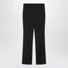 Gucci Women Pinstriped Wool Trousers In Black