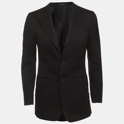 Pre-owned Gucci Black Wool Regular Fit Single Breasted Blazer Xs