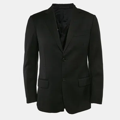 Pre-owned Gucci Black Wool Single Breasted Blazer S
