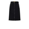 Gucci Black Wool Skirt