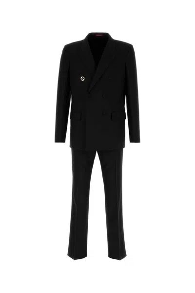 Gucci Black Wool Suit