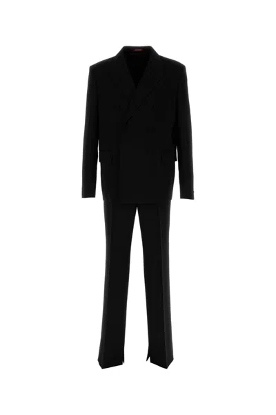 Gucci Wool Suit In Black