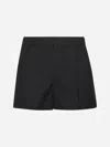 Gucci Twill Bermuda Shorts Featuring Front Pleats