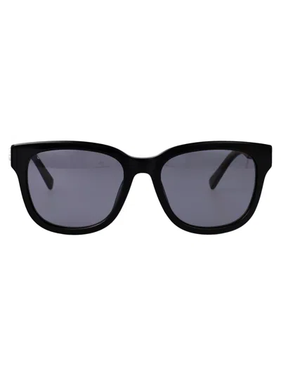 Gucci Black-black-grey Acetate Sunglasses