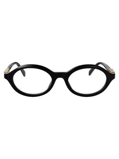 Gucci Black-black-transparent Acetate Glasses