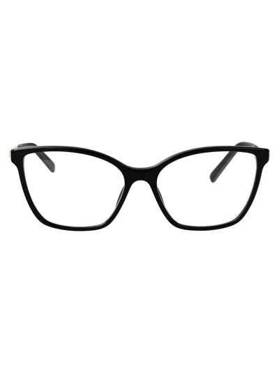 Gucci Black-black-transparent Recycled Acetate Glasses In White