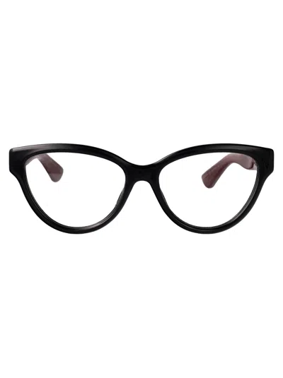 Gucci Black-burgundy-transparent Injected Glasses