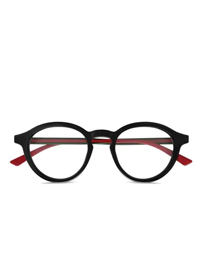 Gucci Black-green-transparent Recycled Acetate Glasses In Neutral