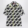 Gucci Printed Light Cotton Poplin Shirt In Black