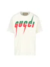 Gucci Printing Classic Short Sleeve Creamy White In White