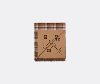 Gucci Blanket In Camel, Brown