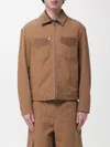 Gucci Blazer Camel Patterned Collar Buttoned Flap Pockets In Brown