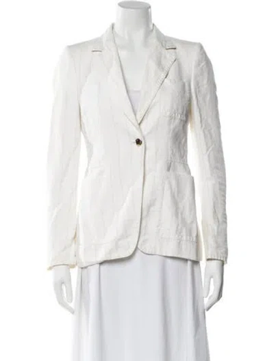 Pre-owned Gucci Blazer In White