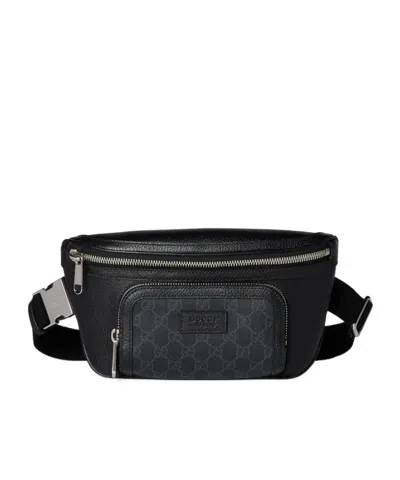 Gucci Small Gg Belt Bag With Tag In Black