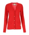 Gucci Blended Knitted Cardigan In Red