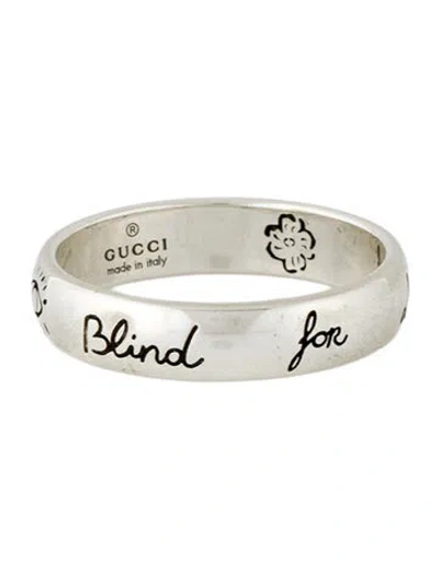 Pre-owned Gucci Blind For Love Band Ring In Multicolor