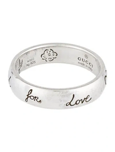 Pre-owned Gucci Blind For Love Band Ring In Multicolor