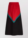Gucci Block Design High Waist A-line Skirt