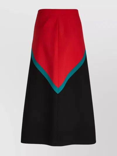 Gucci Block Design High Waist A-line Skirt In Multi