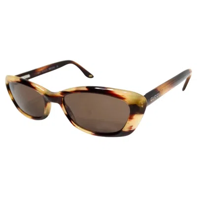 Pre-owned Gucci Blonde Tortoise Cat Eye Tinted Sunglasses In Brown