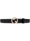 Gucci Thin Belt Blondie Adjustable Fit In Black