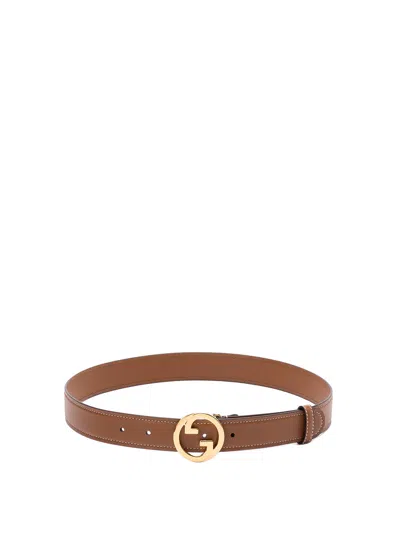 Gucci Blondie` Belt In Brown