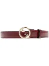 Gucci Adjustable Waist Belt In Red