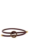 Gucci Double Band Bracelet Adjustable Fit In Brown