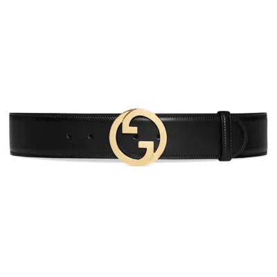 Gucci Blondie Wide Belt In Black