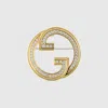 Gucci Blondie Crystal Brooch In Gold
