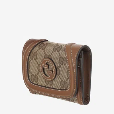 Gucci Blondie Card Case In Beige