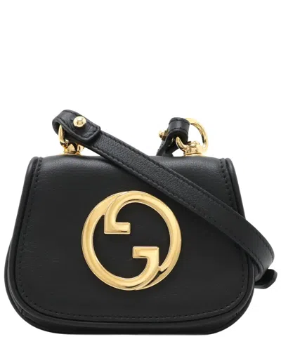 Gucci Blondie Card Case Crossbody (authentic Pre-loved) In Black