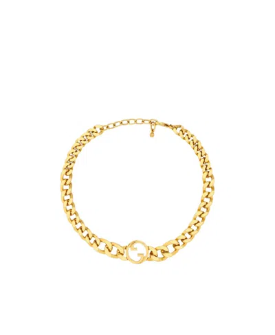Gucci Blondie Chain Necklace In Yellow