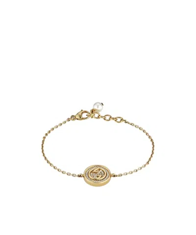 Gucci Blondie Crystal Bracelet In Yellow