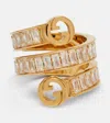 Gucci Blondie Crystal-embellished Ring In Gold