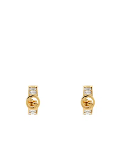 Gucci Blondie Crystal Mini Earrings In Gold