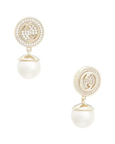 Gucci Blondie Crystal Pearl Earrings