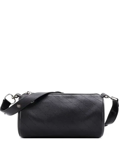 Pre-owned Gucci Blondie Diagonal Quilted Leather Small Shoulder Bag In Black
