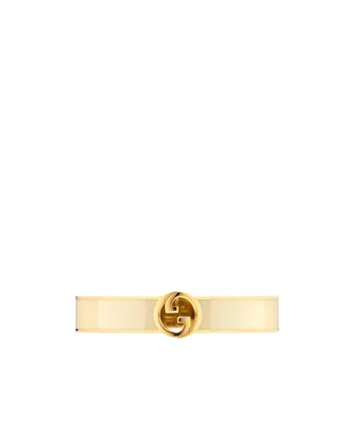Gucci Blondie Double G Pattern Bracelet In Yellow