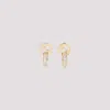 Gucci Blondie Intertwined Crystal Earrings In Gold