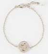 Gucci Blondie Embellished Bracelet In Gold