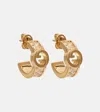 Gucci Blondie Embellished Earrings In Gold