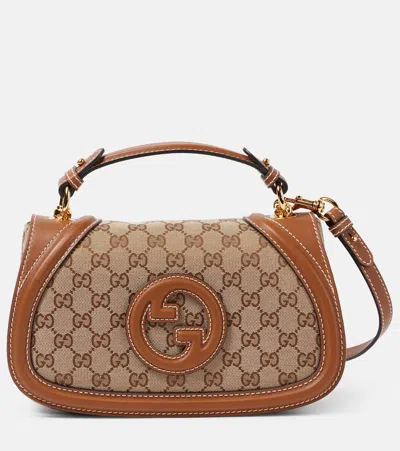 Gucci Blondie Gg Canvas Small Tote Bag In Beige