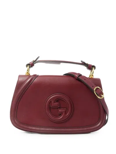 Pre-owned Gucci Blondie Gg Tote Bag In Red
