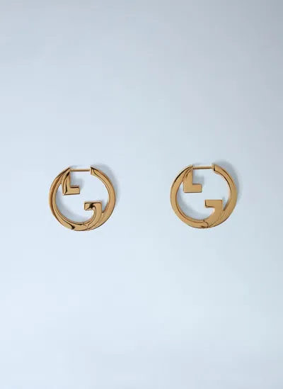 Gucci Blondie Hoop Earrings In Gold