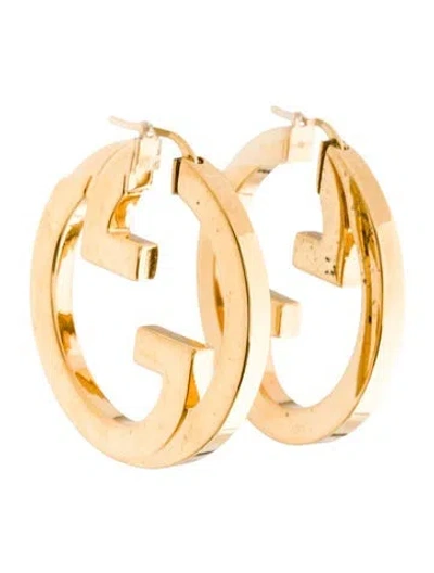 Pre-owned Gucci Blondie Hoop Earrings In Multicolor