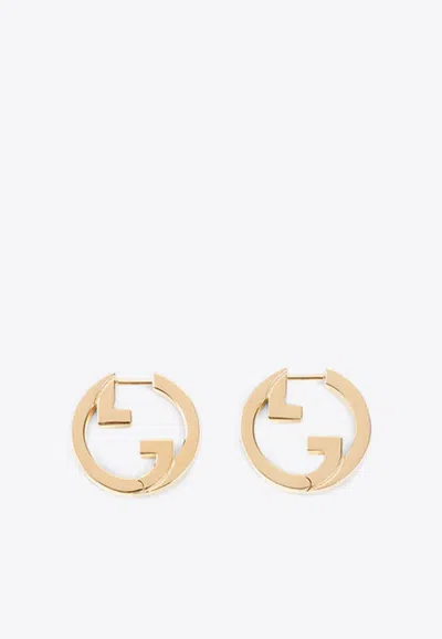 Gucci Blondie Hoop Earrings In Silver