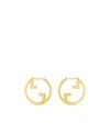 Gucci Blondie Hoop Earrings In Yellow