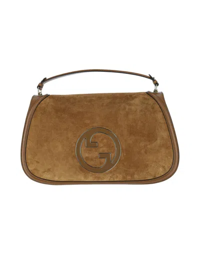 Gucci 'blondie' Large Handbag In Brown
