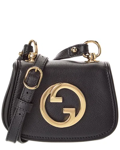 Gucci Blondie Leather Card Case On Strap